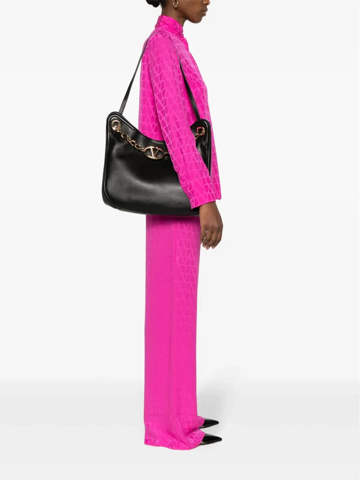 Valentino Garavani VLogo Signature チェーンリンクショルダーバッグ - 画像2