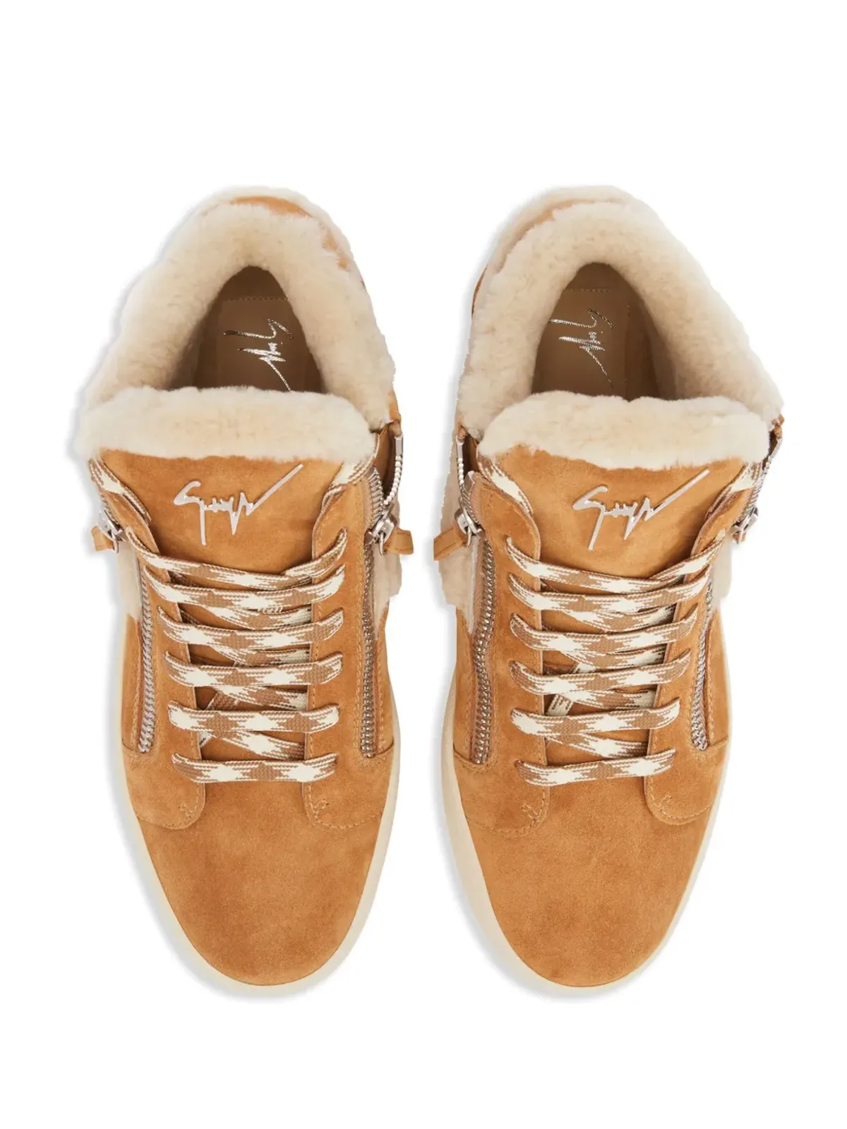Giuseppe Zanotti Kriss Ice スニーカー ブラウン - 画像4