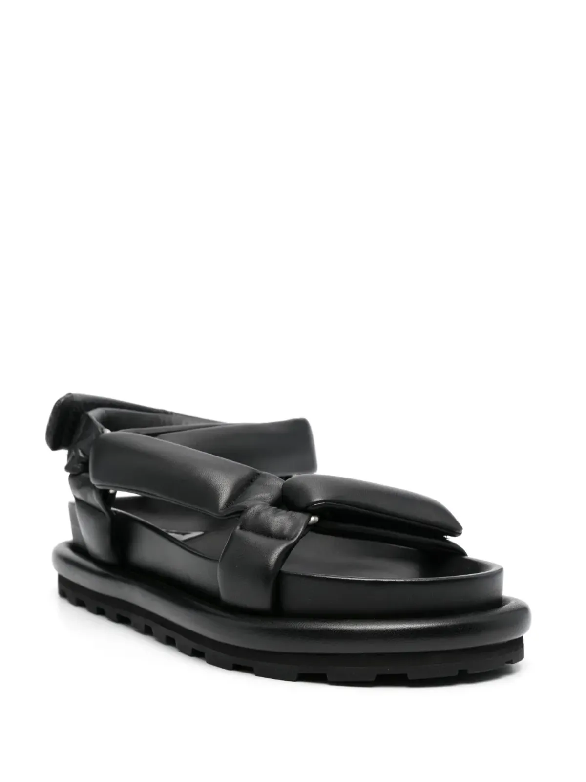 Jil Sander パッド入りレザーサンダル - ブラック - 画像2