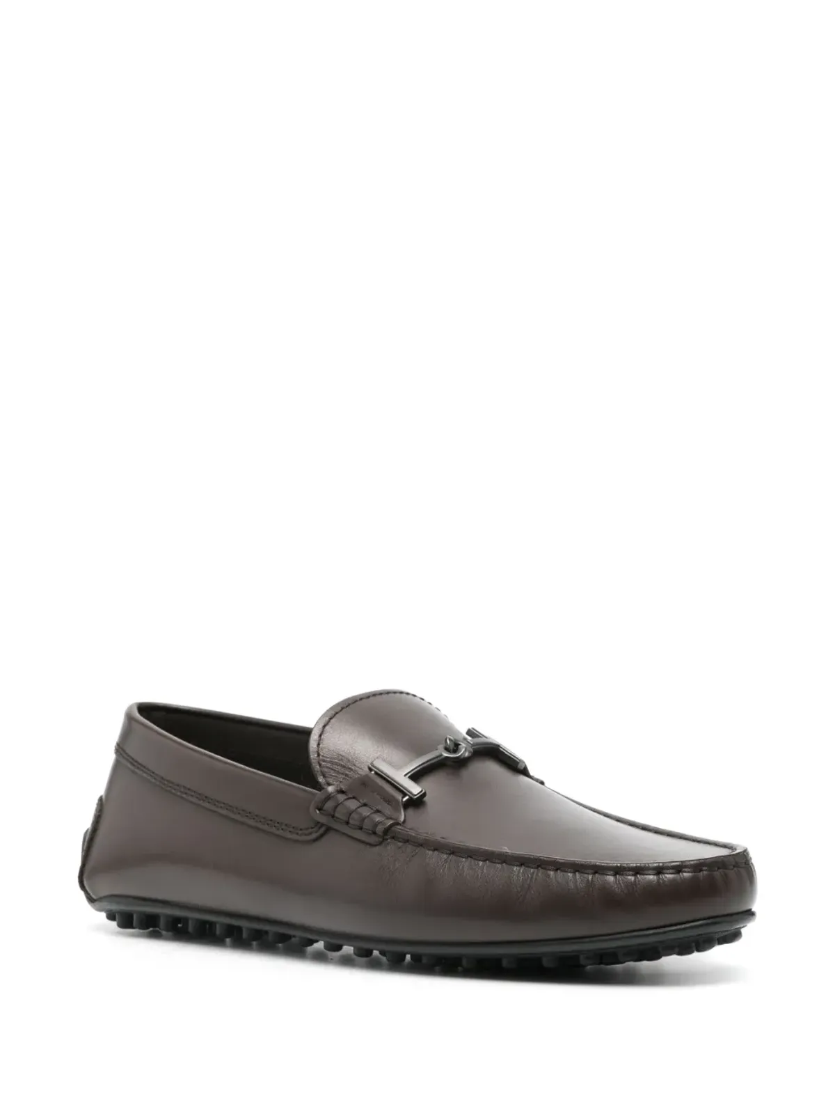 Tod's T Ring City Gommino ローファー ブラウン - 画像2