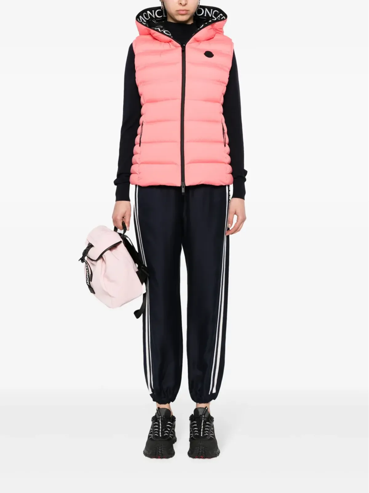 Moncler ロゴアップリケ ジレ - 画像2