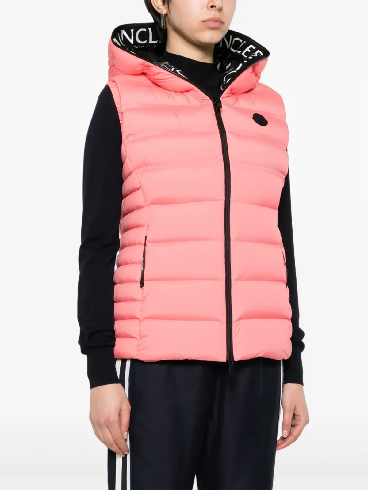 Moncler ロゴアップリケ ジレ - 画像3