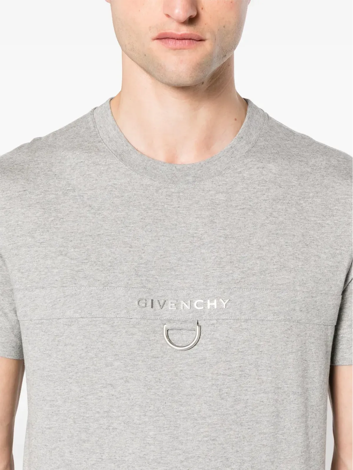 Givenchy Dリング コットン Tシャツ - グレー - 画像5