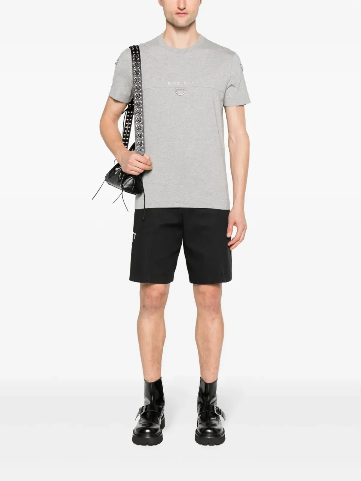 Givenchy Dリング コットン Tシャツ - グレー - 画像2