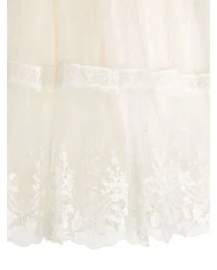 Abel & Lula 白い花柄レースのチュールドレス - サムネイル3
