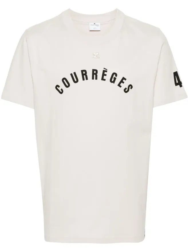Courrèges Courrèges ACストレート コットンTシャツ - ニュートラルカラーの商品画像