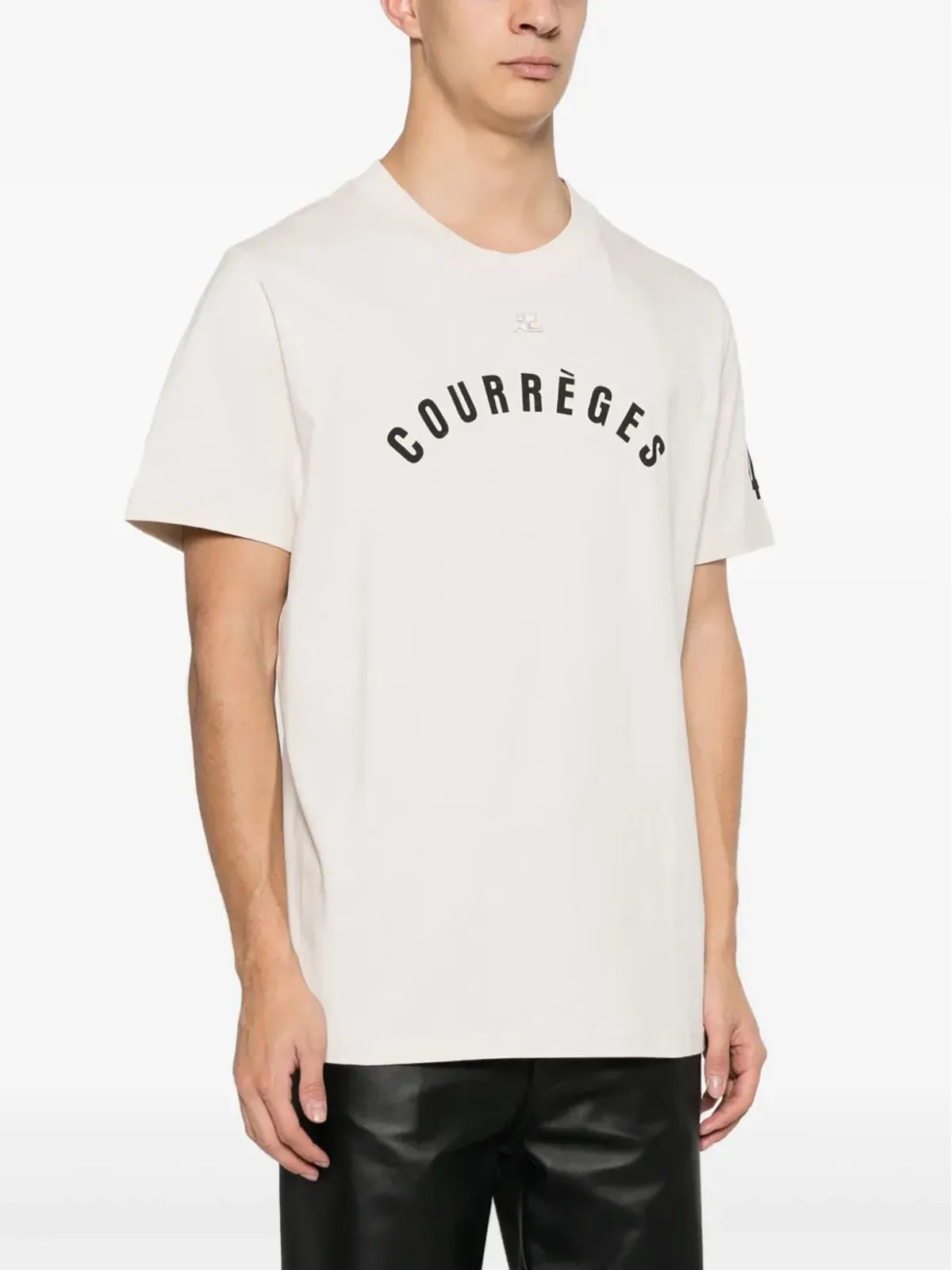 Courrèges ACストレート コットンTシャツ - ニュートラルカラー - 画像3