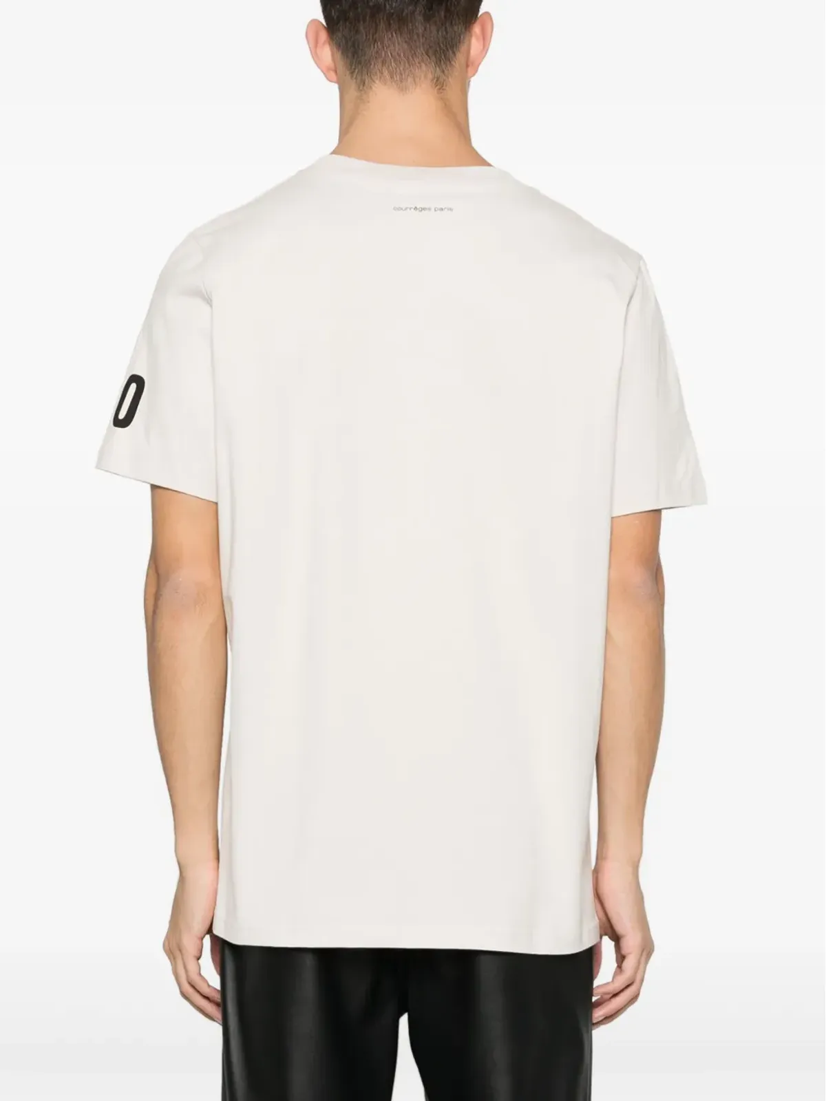 Courrèges ACストレート コットンTシャツ - ニュートラルカラー - 画像4