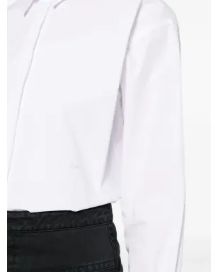 PINKO 刺繍ロゴ入りポプリンシャツ - ホワイト - サムネイル5
