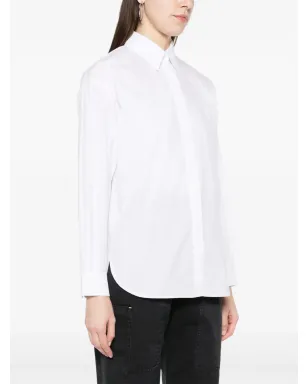 PINKO 刺繍ロゴ入りポプリンシャツ - ホワイト - サムネイル3