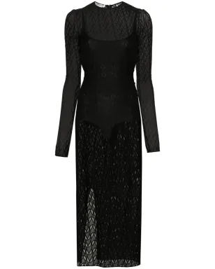 ALESSANDRO VIGILANTE セミシアー メッシュ ドレス - サムネイル1