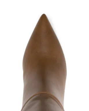 Gianvito Rossi Piper 85mm レザー ブーツ - ブラウン - サムネイル4