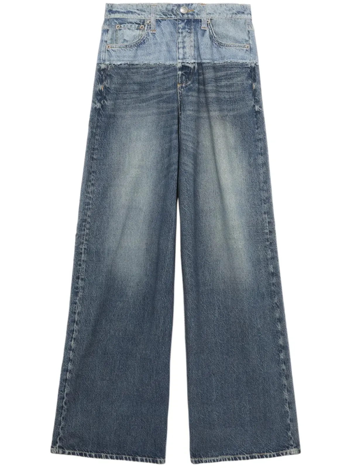 rag & bone パネルドツートーンのワイドレッグジーンズ - 画像1