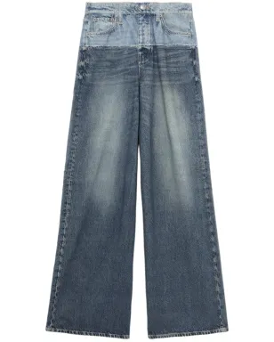 rag & bone パネルドツートーンのワイドレッグジーンズ - サムネイル1