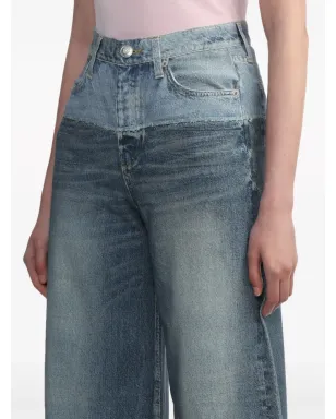 rag & bone パネルドツートーンのワイドレッグジーンズ - サムネイル5