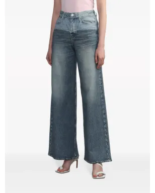 rag & bone パネルドツートーンのワイドレッグジーンズ - サムネイル3