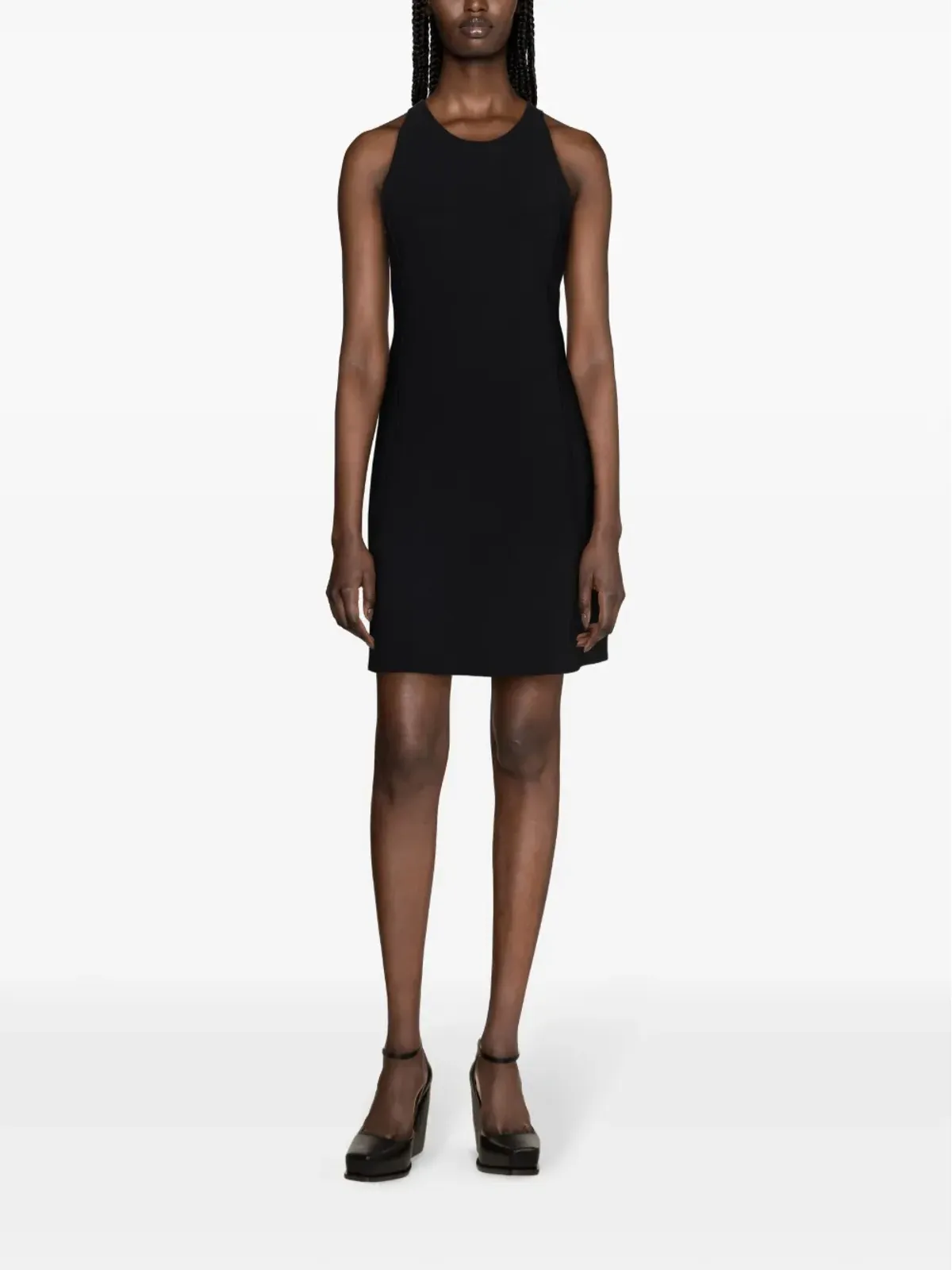 Stella McCartney ラウンドネック・シフトドレス ブラック - 画像2