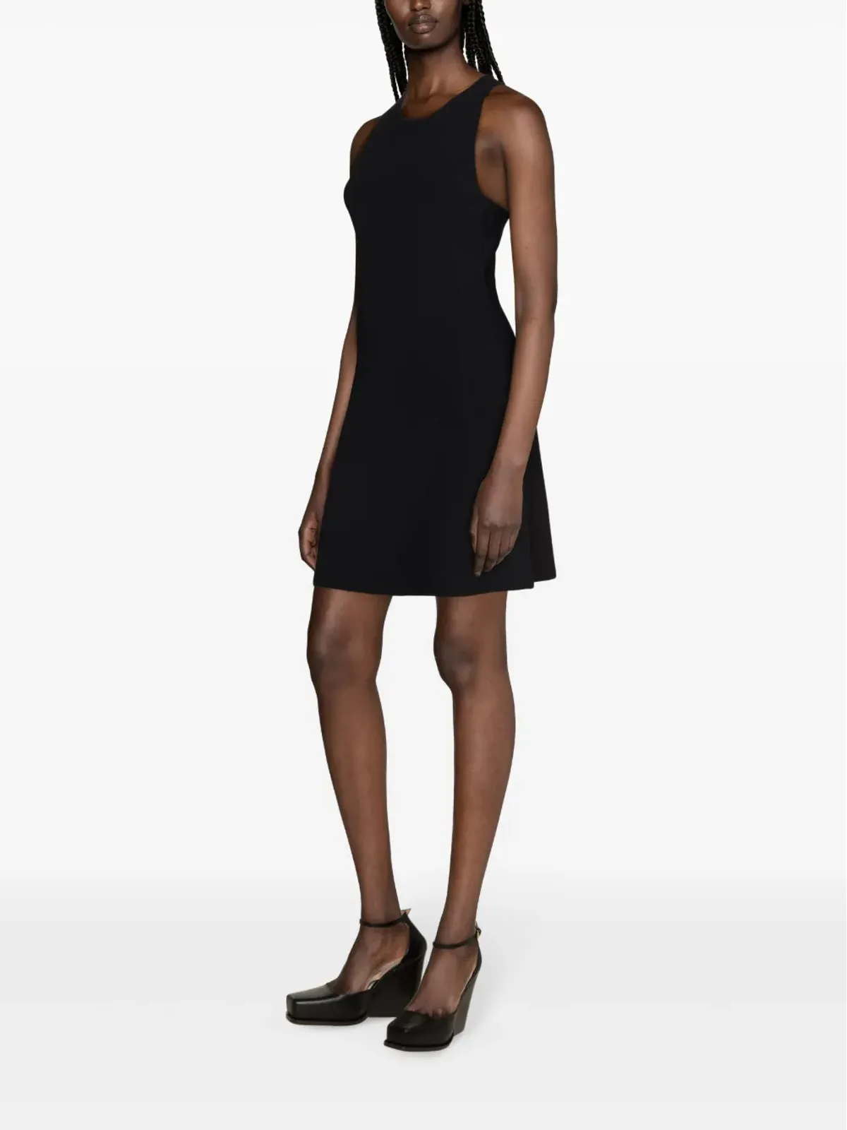 Stella McCartney ラウンドネック・シフトドレス ブラック - 画像3