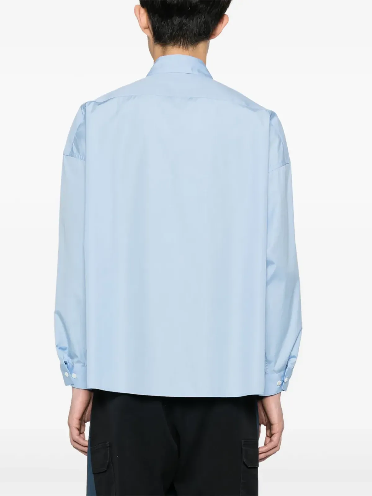 Marni ロゴプリント コットン シャツ - ブルー - 画像4