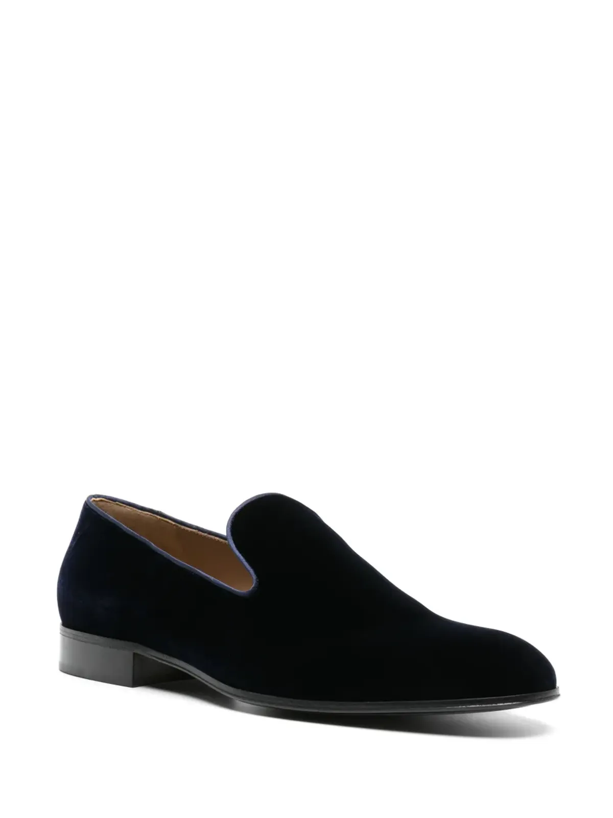 Gianvito Rossi ジーンベルベット ローファー ブルー - 画像2