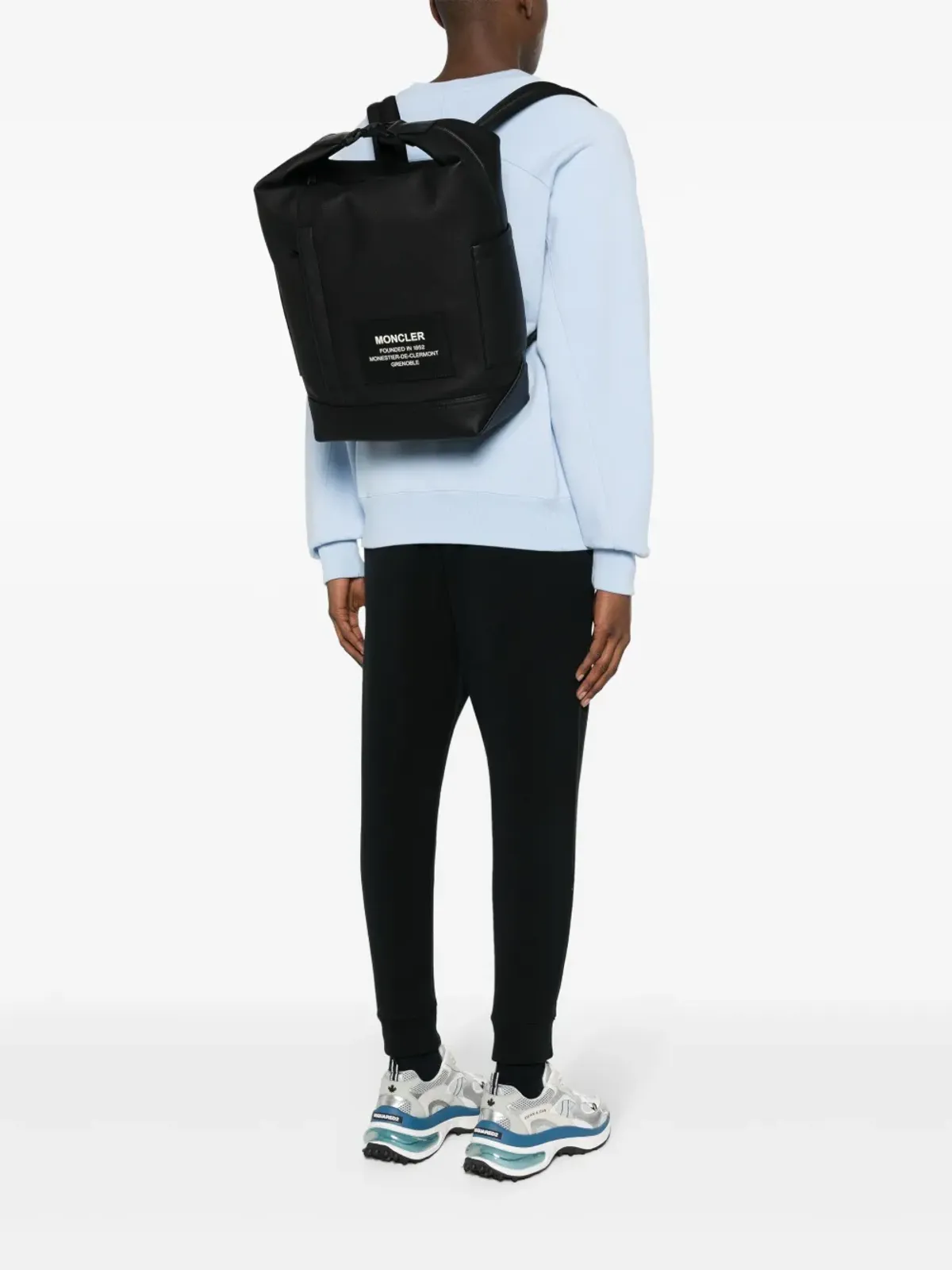 Moncler Nakoa キャンバスバックパック - ブラック - 画像2