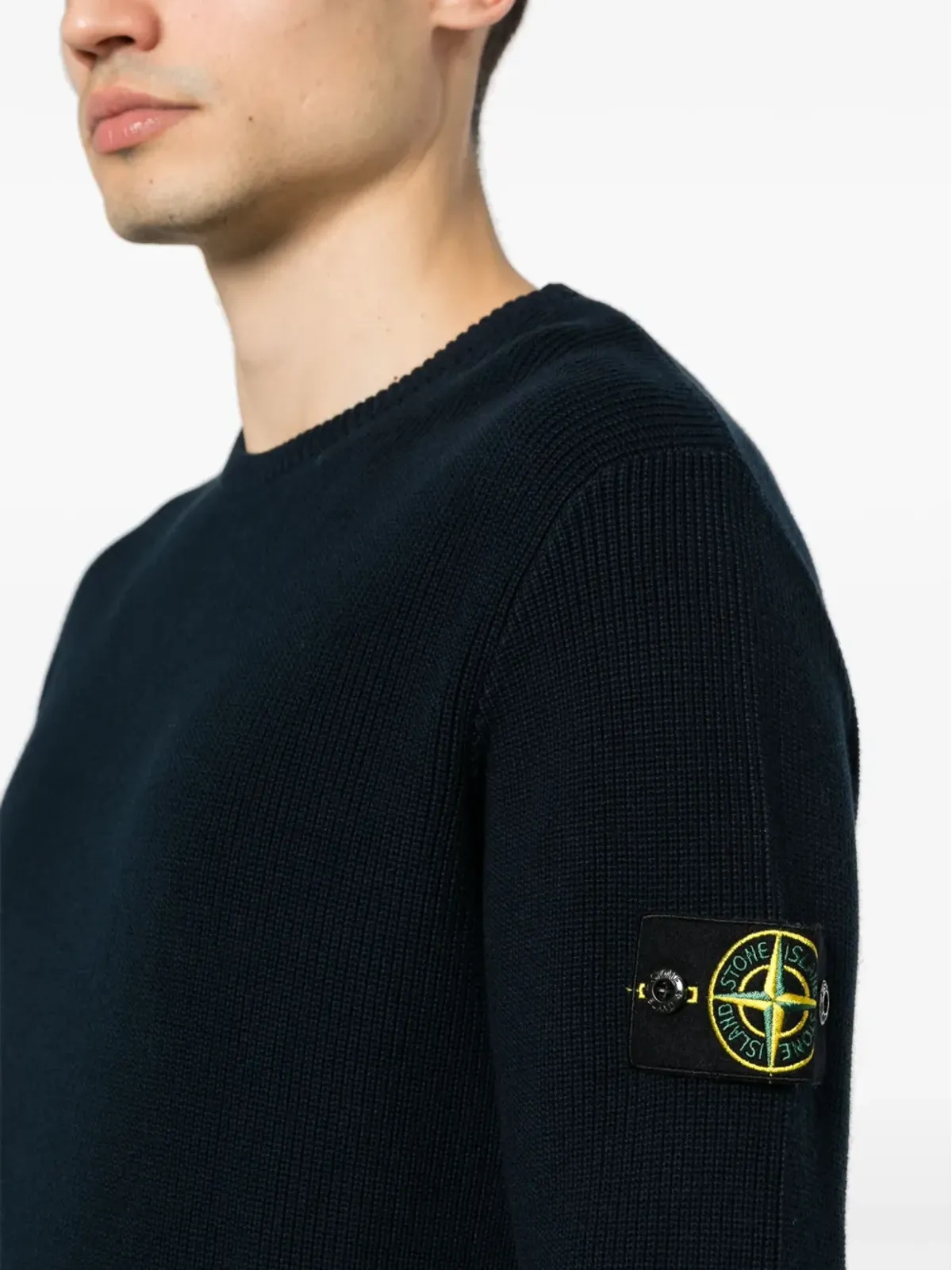Stone Island Compass コットン セーター - ブルー - 画像5