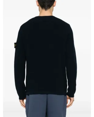 Stone Island Compass コットン セーター - ブルー - サムネイル4