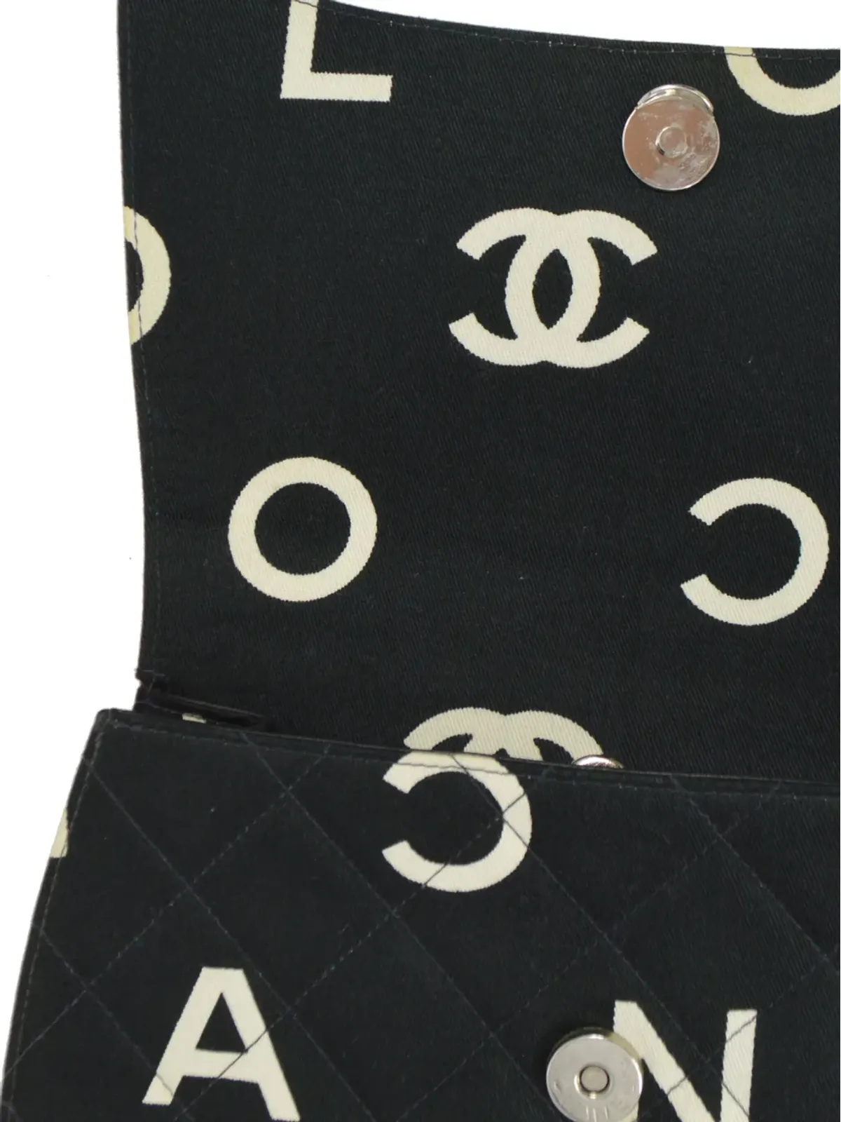 CHANEL ビンテージ Icon Chain バッグ - ブラック - 画像5