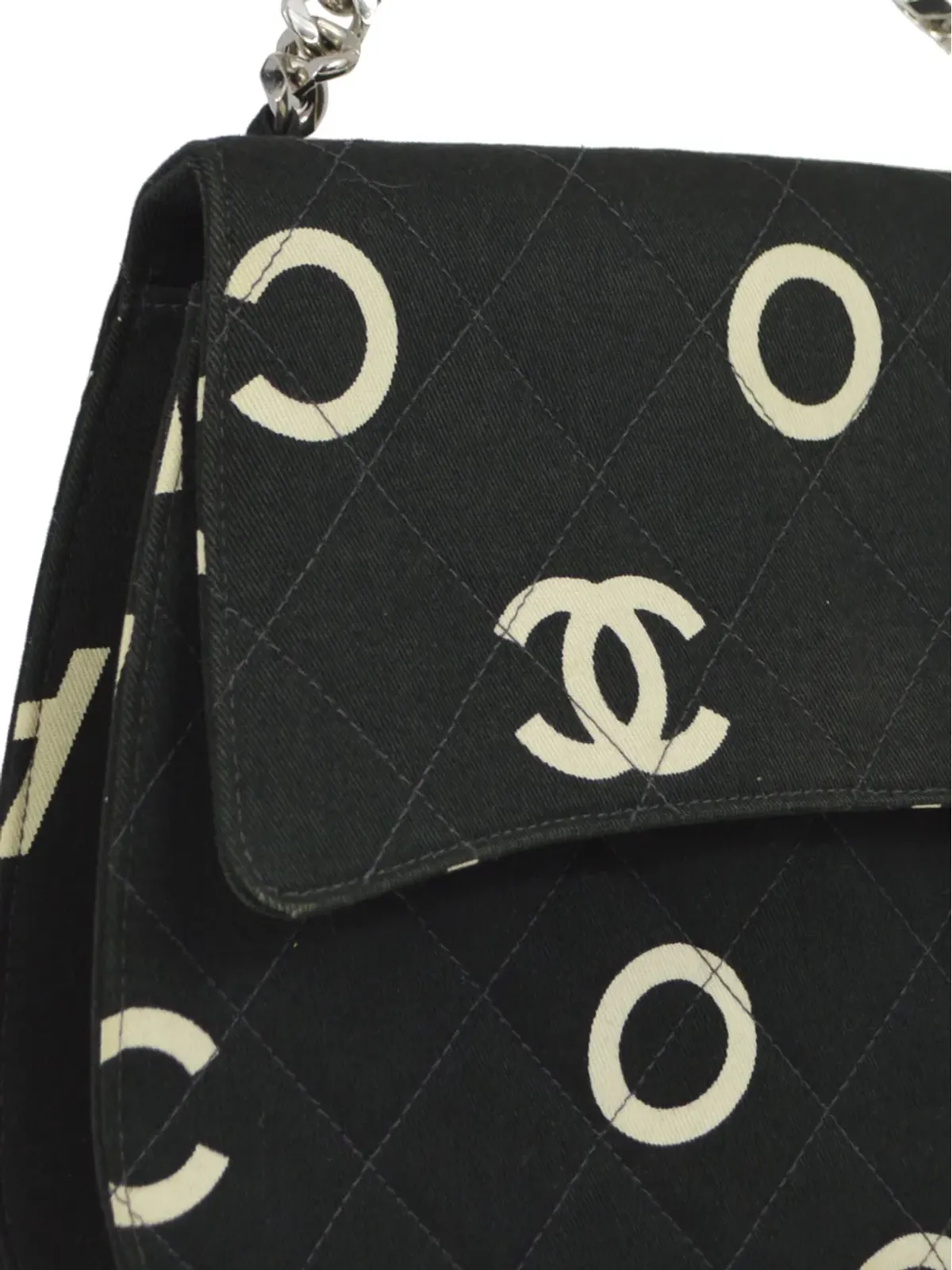 CHANEL ビンテージ Icon Chain バッグ - ブラック - 画像3