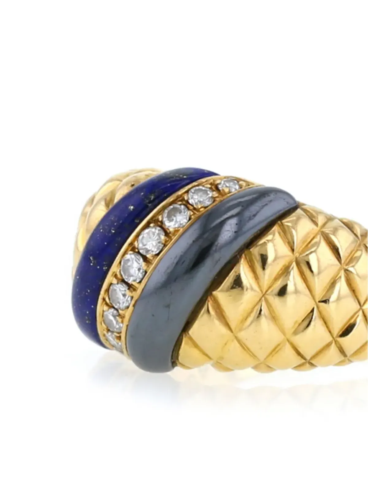 Van Cleef & Arpels 1970年代 イエローゴールド マルチストーン リング - 画像5