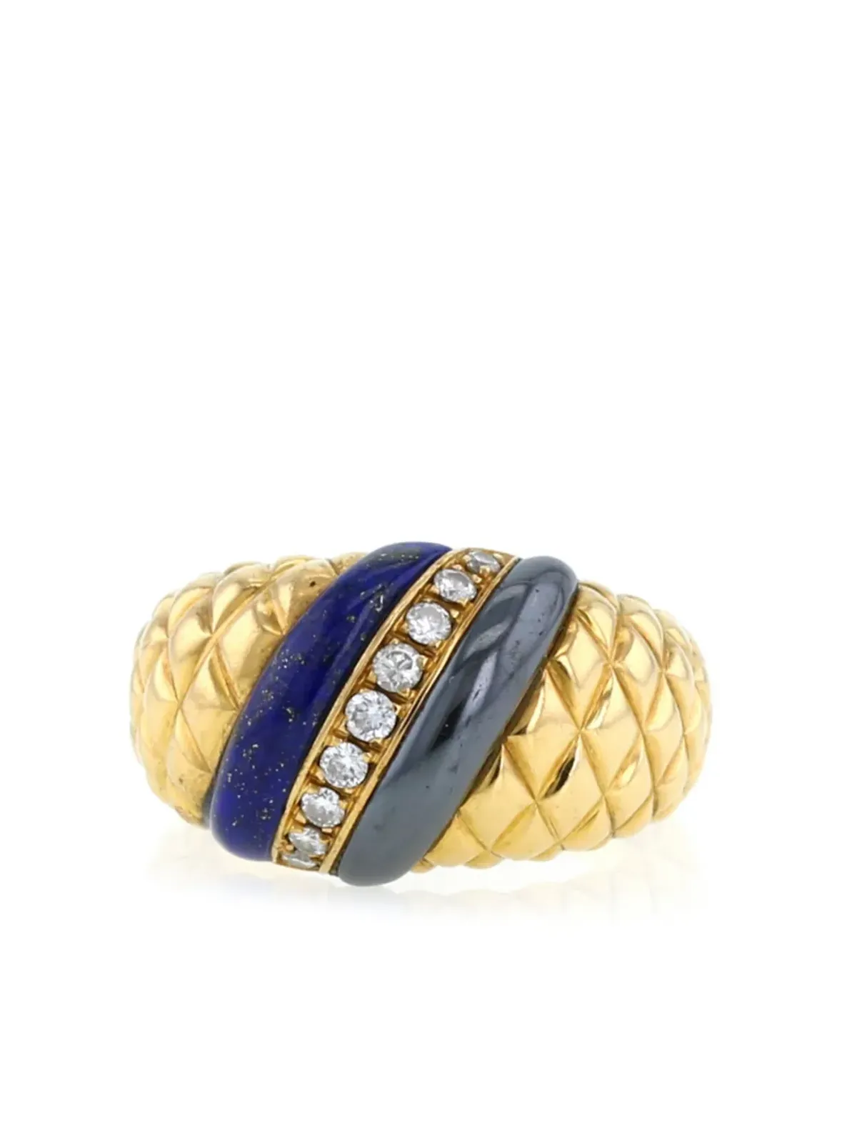 Van Cleef & Arpels 1970年代 イエローゴールド マルチストーン リング - 画像2