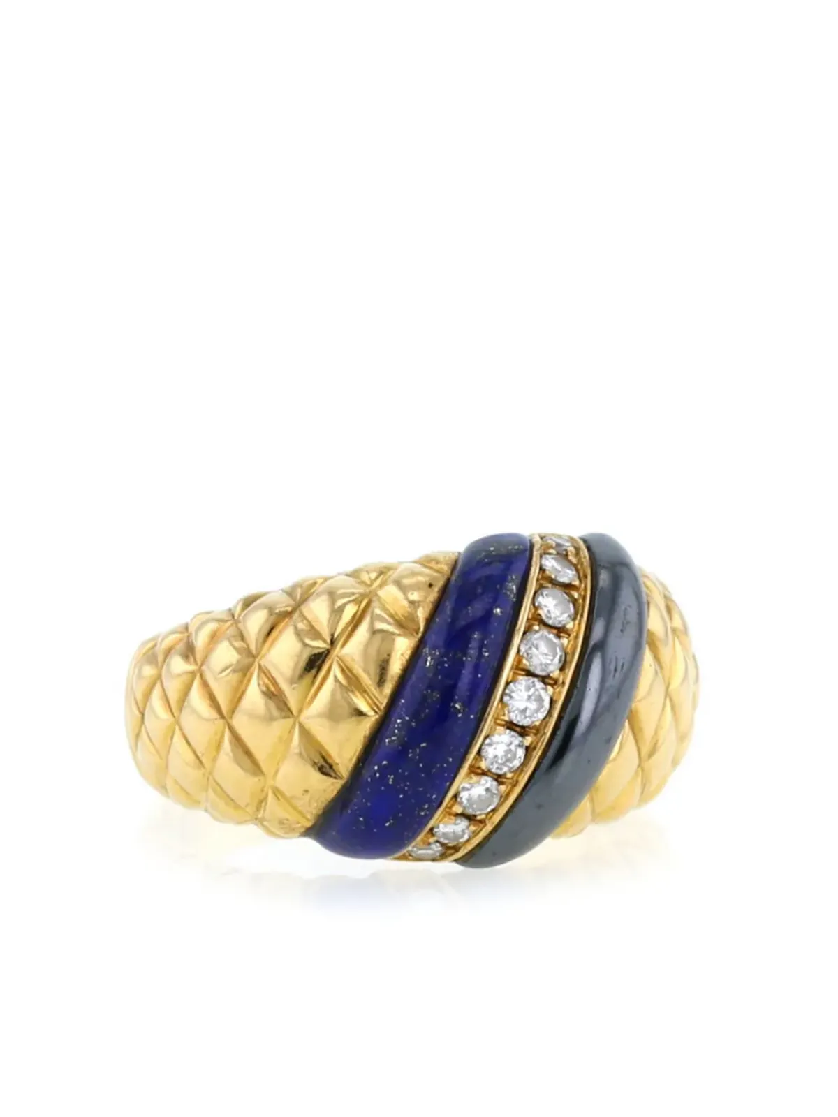 Van Cleef & Arpels 1970年代 イエローゴールド マルチストーン リング - 画像3