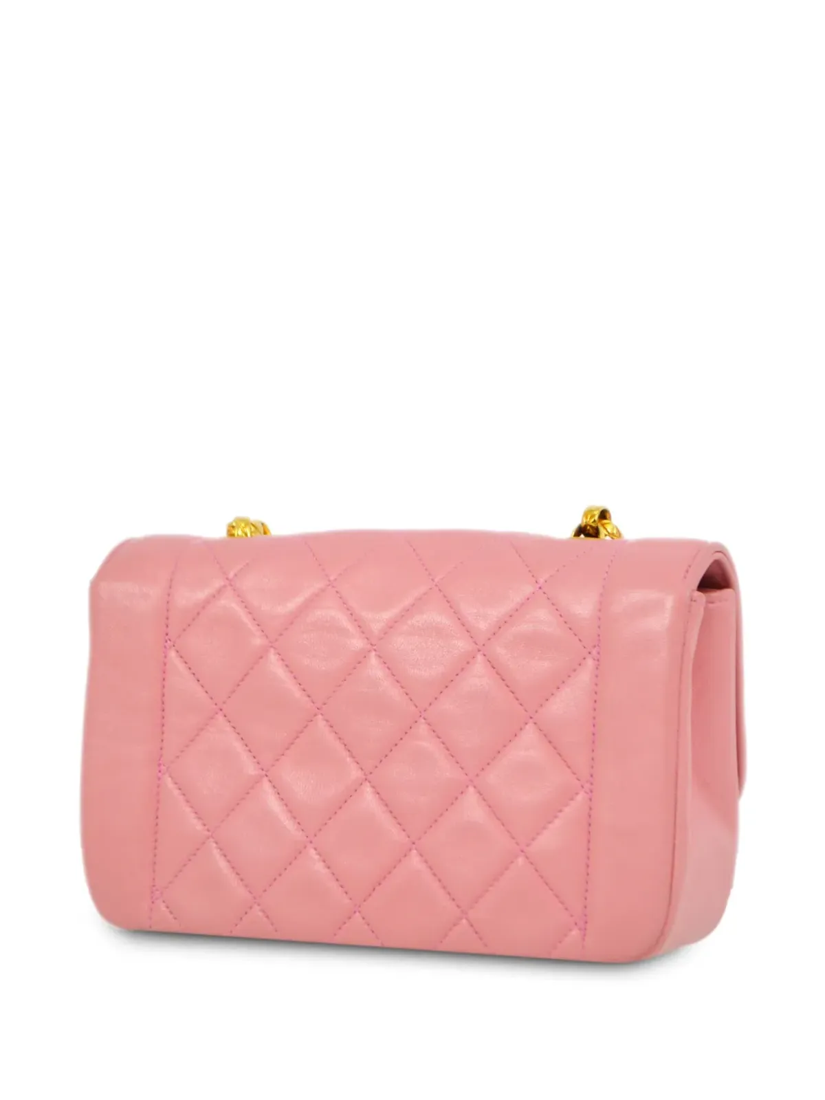 CHANEL ビンテージ 1990年 クラシック・フラップ・ビジュー・チェーンショルダーバッグ - ピンク - 画像2