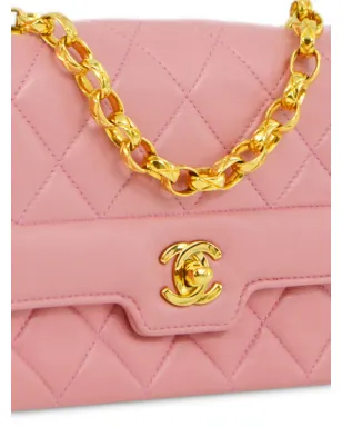 CHANEL ビンテージ 1990年 クラシック・フラップ・ビジュー・チェーンショルダーバッグ - ピンク - サムネイル3