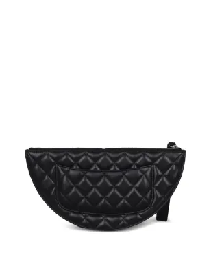 CHANEL ビンテージ 2020年 ドレープ メタリックパネル ダイヤモンドキルト クラッチバッグ - シルバー - サムネイル2