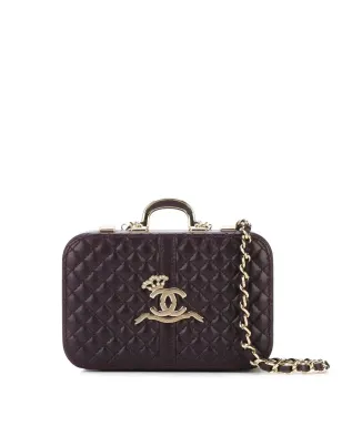 CHANEL ビンテージ Paris-London クラッチバッグ 2008年モデル パープル - サムネイル1