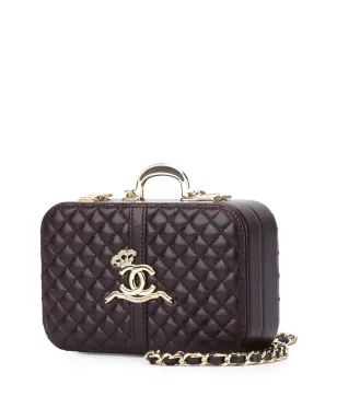 CHANEL ビンテージ Paris-London クラッチバッグ 2008年モデル パープル - サムネイル5