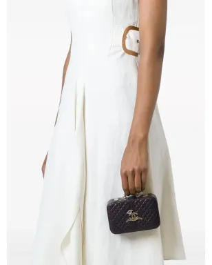 CHANEL ビンテージ Paris-London クラッチバッグ 2008年モデル パープル - サムネイル3