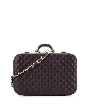CHANEL ビンテージ Paris-London クラッチバッグ 2008年モデル パープル - サムネイル4