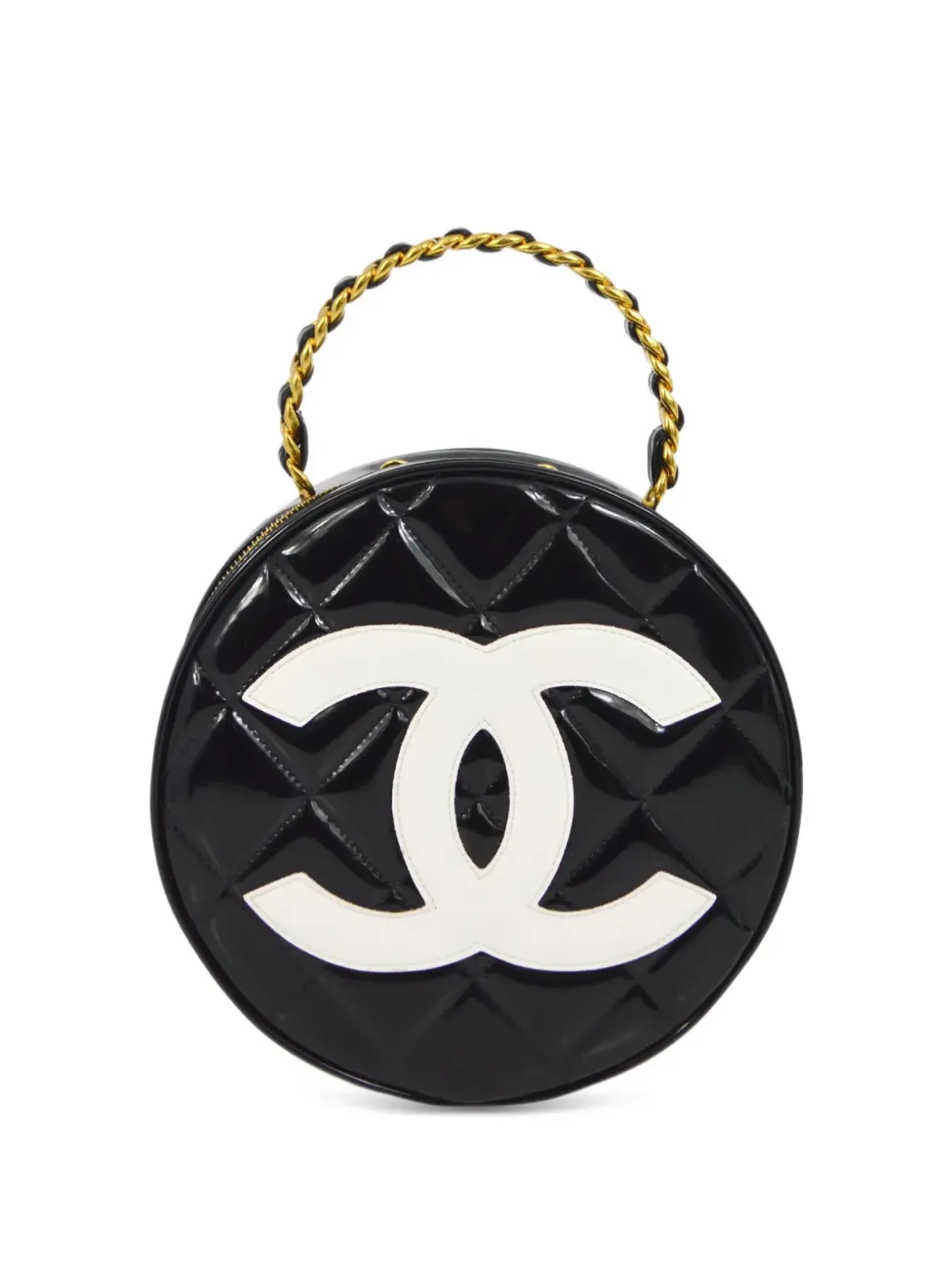 CHANEL ビンテージ 1995年 キルティング ヴァニティ トップハンドル バッグ - 画像1