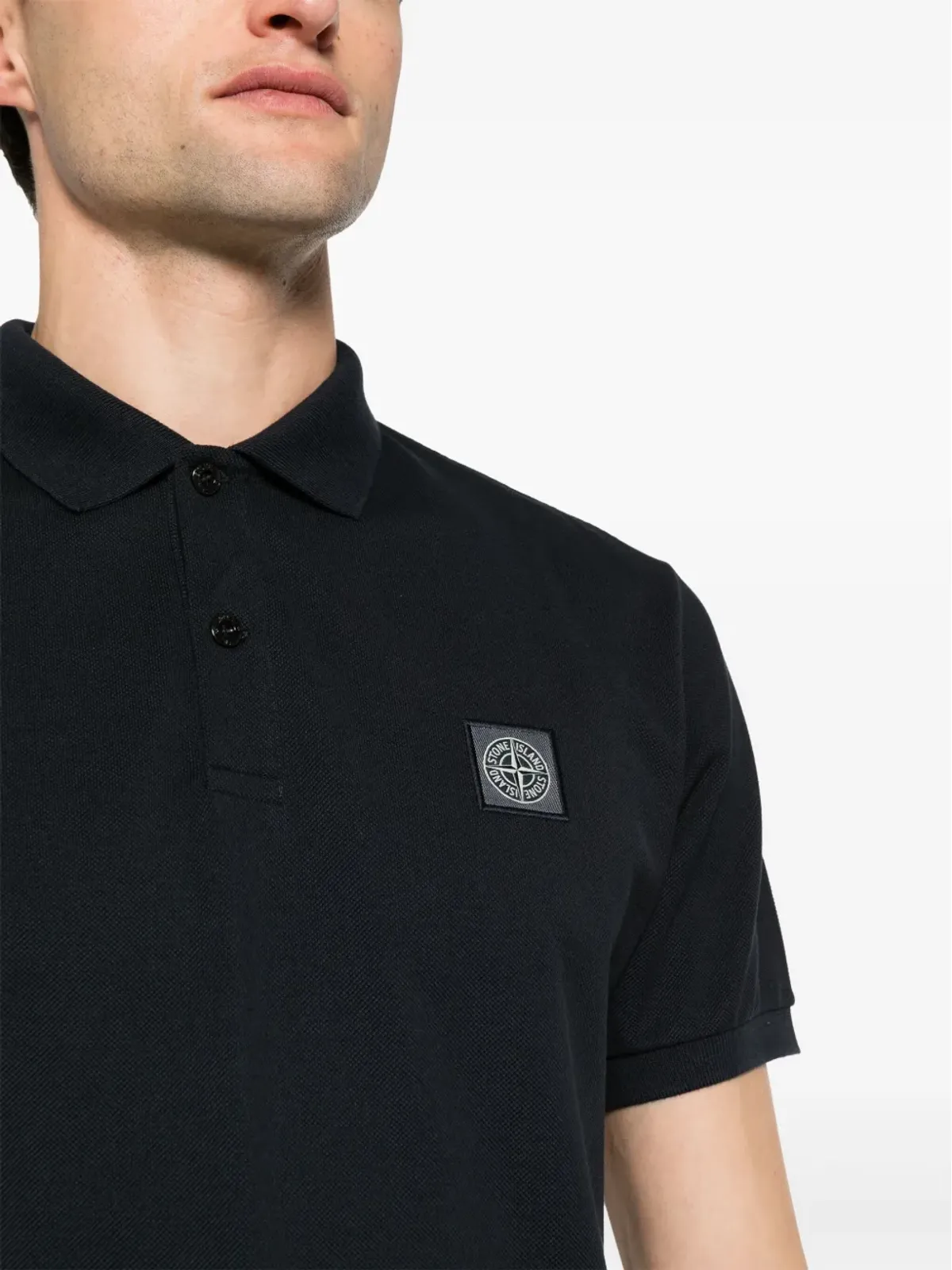 Stone Island Compassアップリケ ポロシャツ - ブルー - 画像5