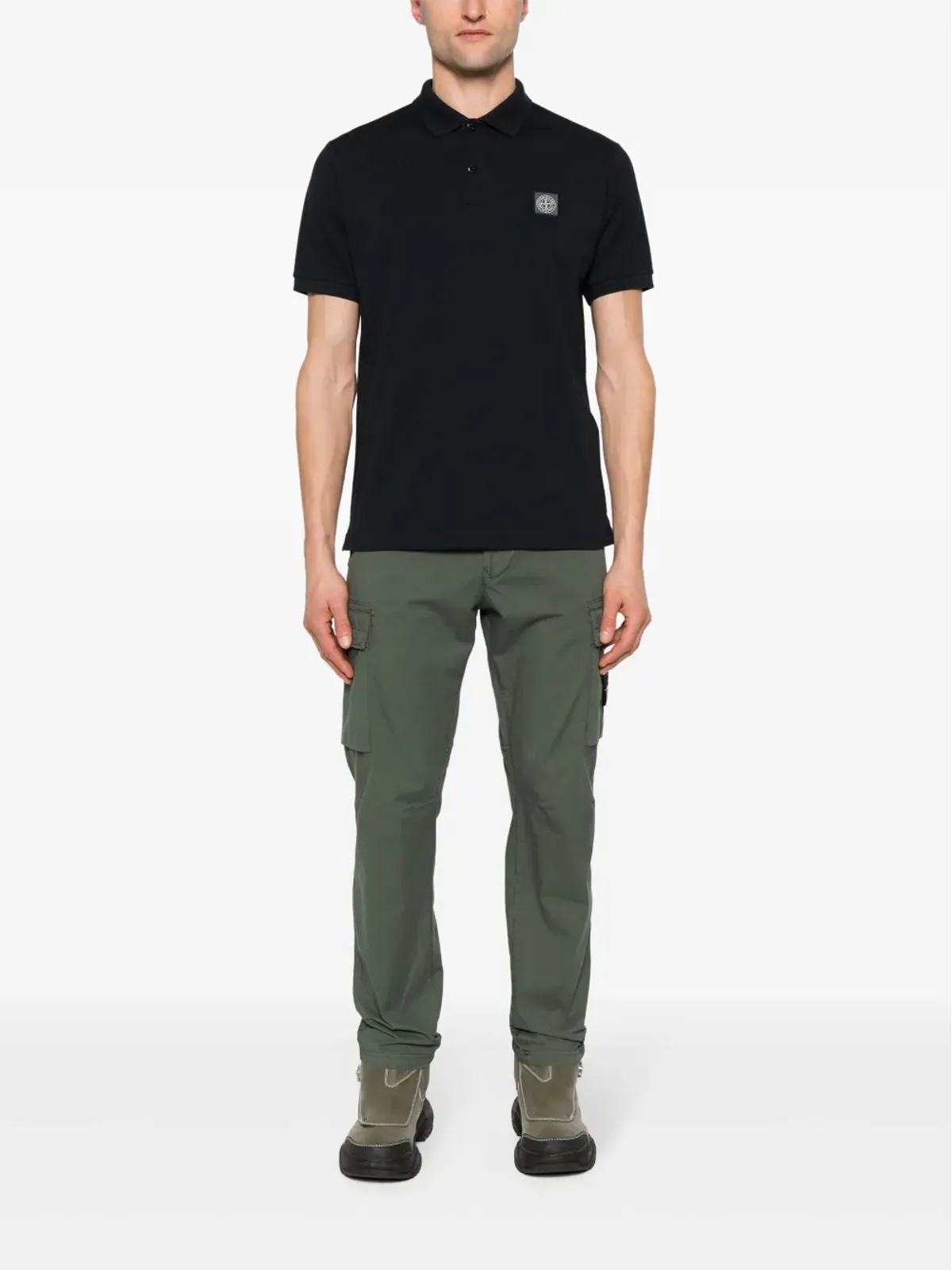 Stone Island Compassアップリケ ポロシャツ - ブルー - 画像2