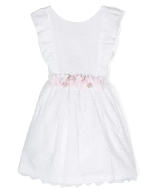 AMAYA ブローチ付き broderie-anglaise ドレス - サムネイル1