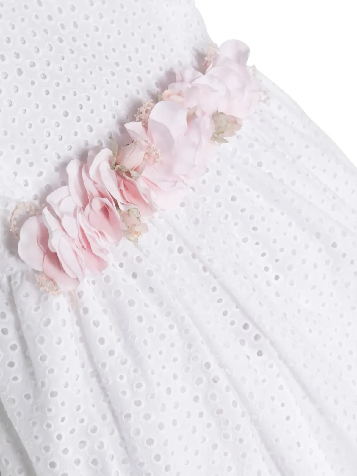 AMAYA ブローチ付き broderie-anglaise ドレス - 画像3