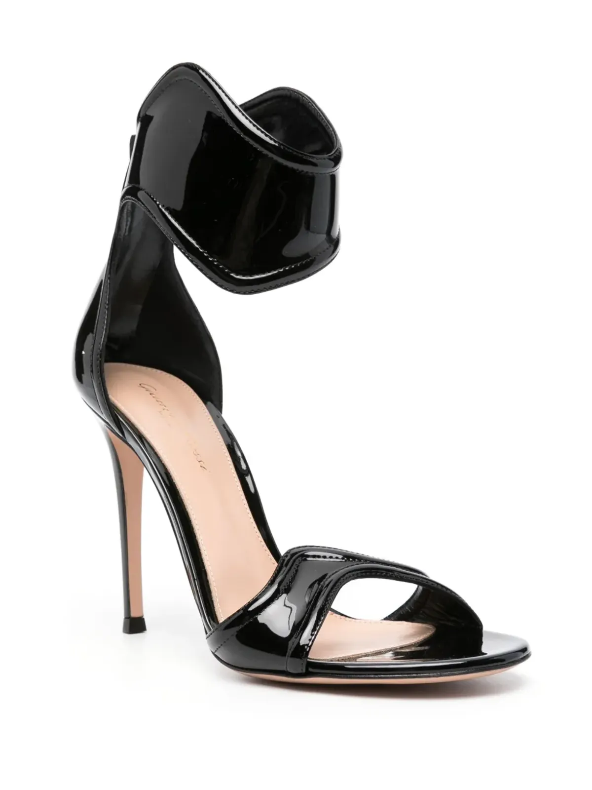 Gianvito Rossi Lucrezia 105mm レザーサンダル - ブラック - 画像2