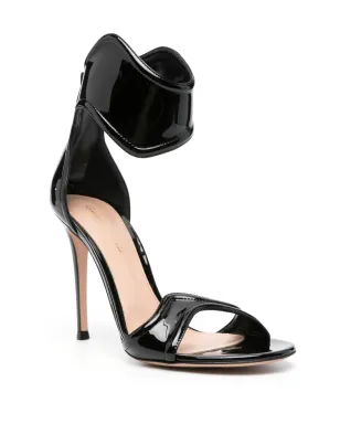 Gianvito Rossi Lucrezia 105mm レザーサンダル - ブラック - サムネイル2