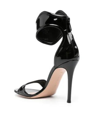 Gianvito Rossi Lucrezia 105mm レザーサンダル - ブラック - サムネイル3
