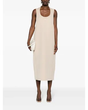 Courrèges ロゴパッチ ミディドレス - ニュートラル系 - サムネイル2