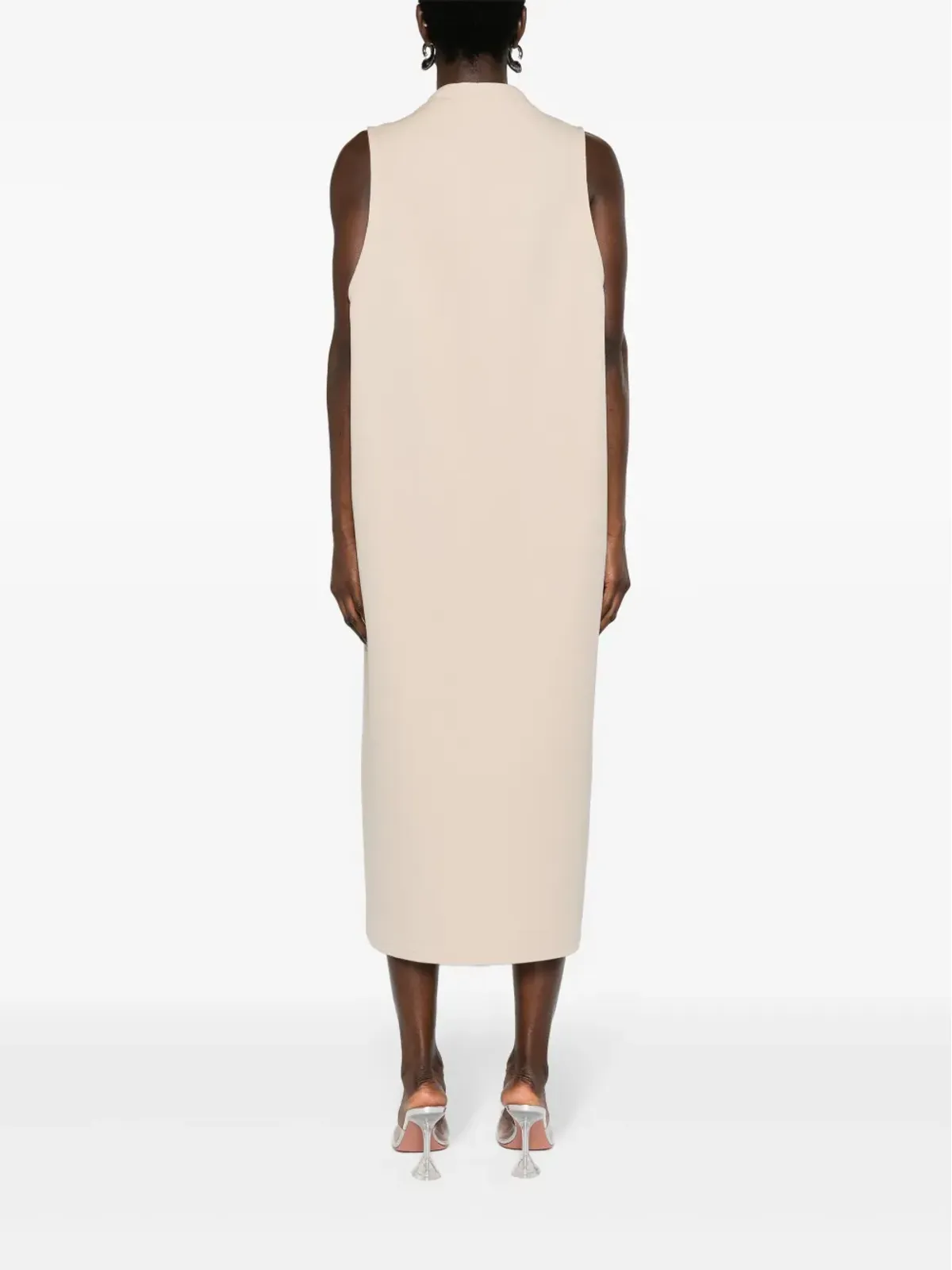 Courrèges ロゴパッチ ミディドレス - ニュートラル系 - 画像4