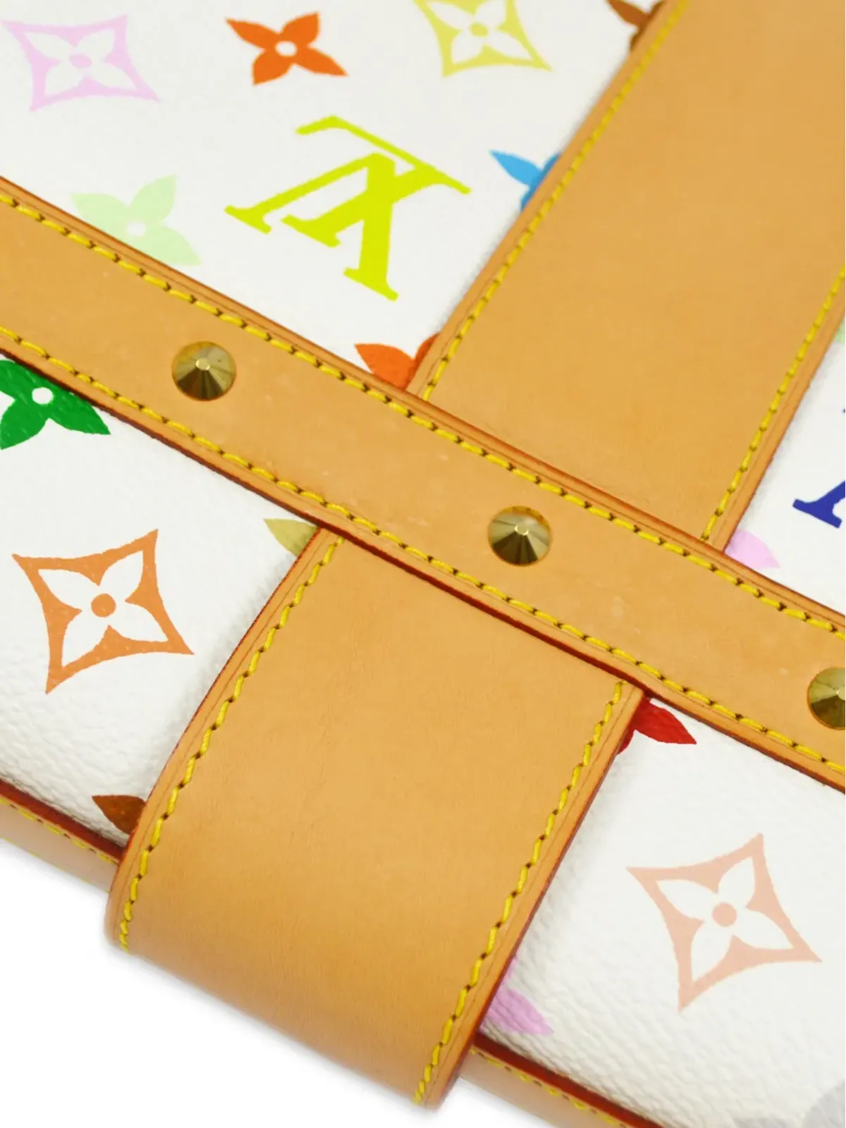 Louis Vuitton ビンテージ x Takashi Murakami 2003年ビンテージ Sac Retro GM ハンドバッグ - ホワイト - 画像5